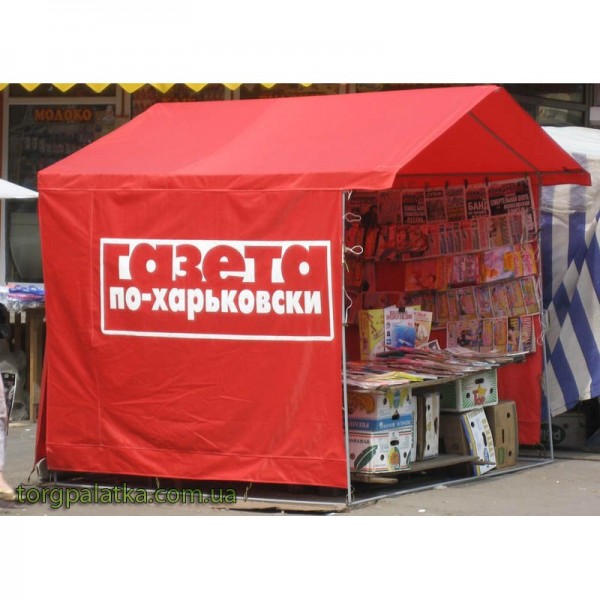 Палатки с логотипами, агитационные, рекламные, предвыборные (под заказ). Цена за м² печати.